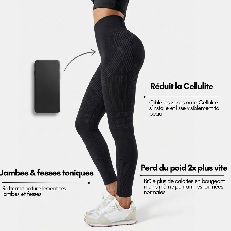 Leggings Slanciata con Tasca