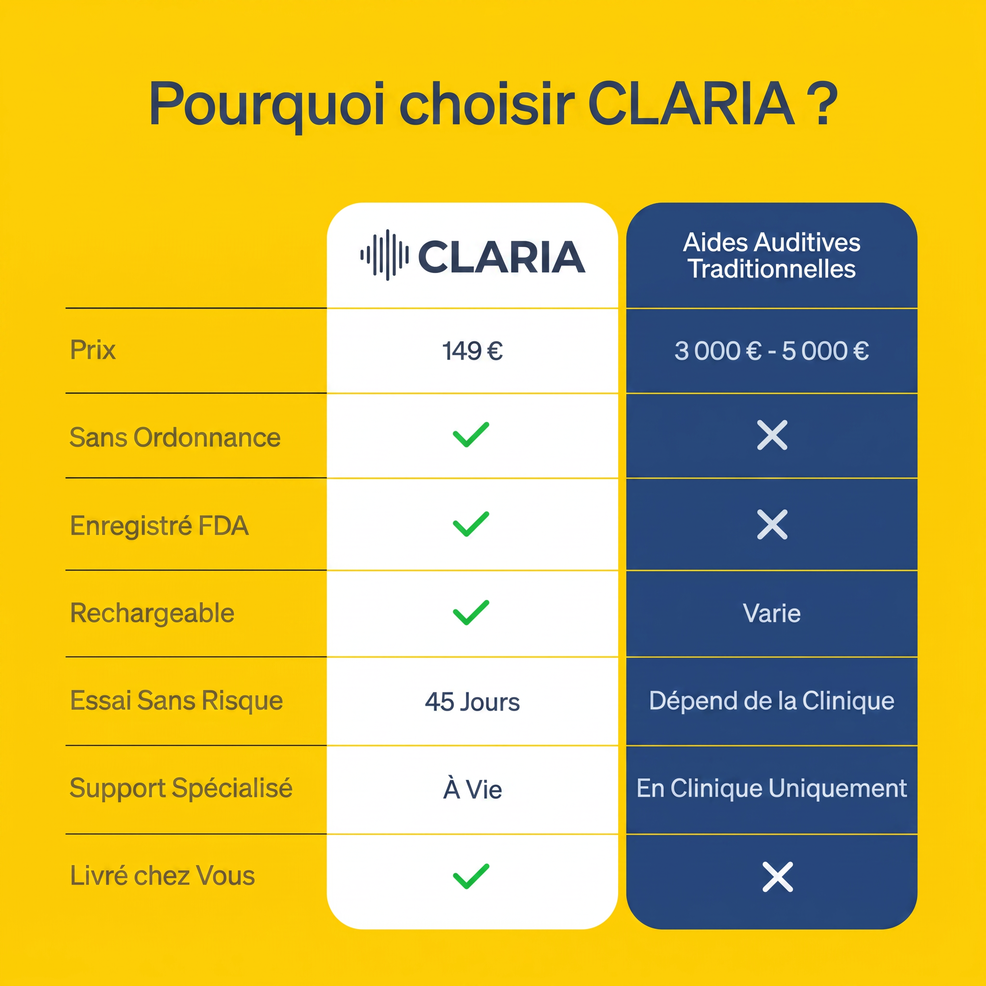 CLARIA® — Appareil auditif confortable