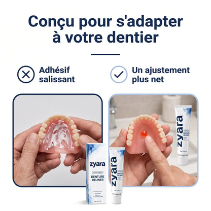 Zyara™ | Fini le dentier qui glisse — Tenue sûre toute la journée
