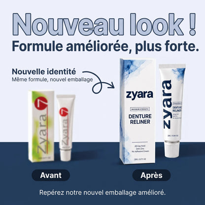 Zyara™ | Fini le dentier qui glisse — Tenue sûre toute la journée